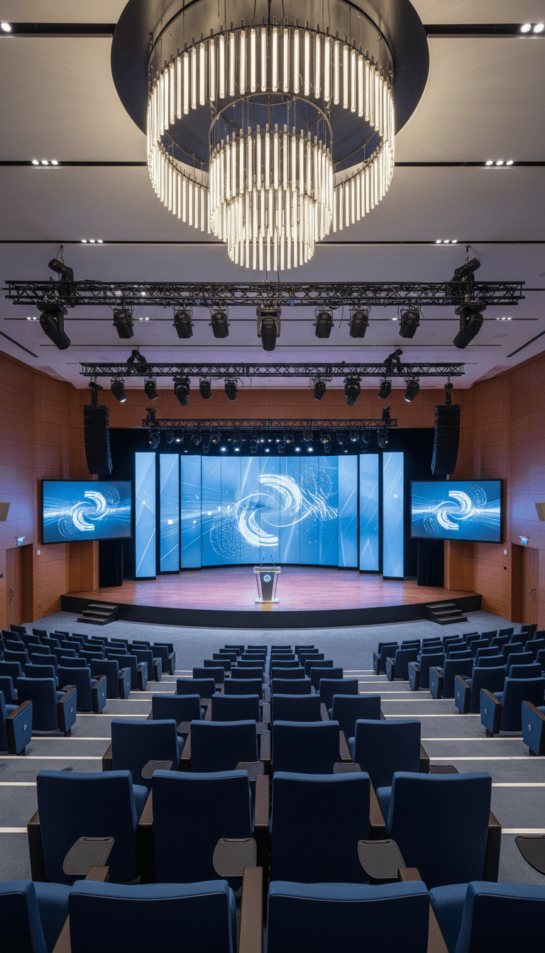 Conference venue interior